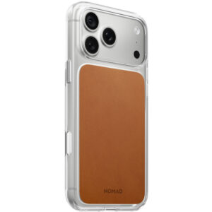 Nomad Clear Leather dėklas, saddle (Horween) – iPhone 18 Pro Max/17 Pro Max - Image 4