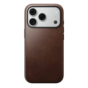 Nomad Modern odinis dėklas, rustic brown (Horween) - iPhone 18 Pro/17 Pro