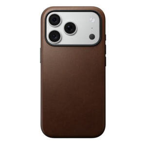 Nomad Modern odinis dėklas, rudas - iPhone 18 Pro/17 Pro