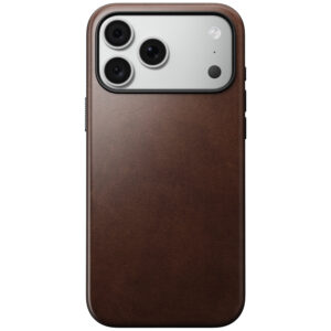 Nomad Modern odinis dėklas, rustic brown (Horween) – iPhone 18 Pro Max/17 Pro Max
