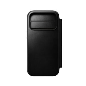 Nomad Modern odinis dėklas-knygelė, juodas (Horween) – iPhone 18 Pro/17 Pro - Image 11