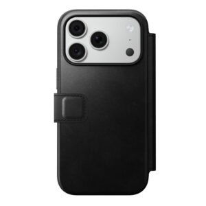 Nomad Modern odinis dėklas-knygelė, juodas (Horween) – iPhone 18 Pro/17 Pro - Image 4