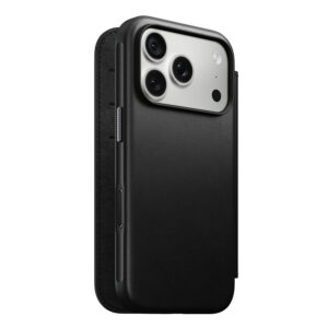 Nomad Modern odinis dėklas-knygelė, juodas - iPhone 18 Pro/17 Pro - Image 4