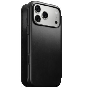 Nomad Modern Leather Folio, juodas (Horween) – iPhone 18 Pro Max/17 Pro Max - Image 3