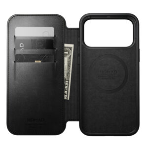 Nomad Modern Leather Folio, juodas (Horween) – iPhone 18 Pro Max/17 Pro Max - Image 10