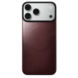 Nomad magnetinis odinis dėklas, bordo (Horween), Magsafe – iPhone 18 Pro Max/17 Pro Max - Image 2