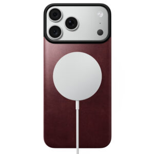 Nomad magnetinis odinis dėklas, bordo (Horween), Magsafe – iPhone 18 Pro Max/17 Pro Max - Image 3