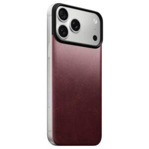 Nomad magnetinis odinis dėklas, bordo (Horween), Magsafe – iPhone 18 Pro Max/17 Pro Max - Image 4