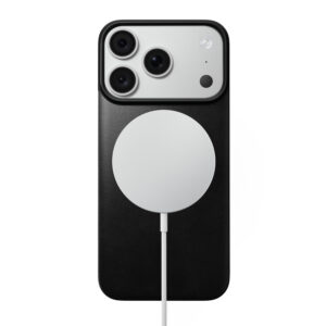 Nomad Magnetic Leather Back, juodas (Horween), Magsafe - iPhone 18 Pro/17 Pro - Image 3