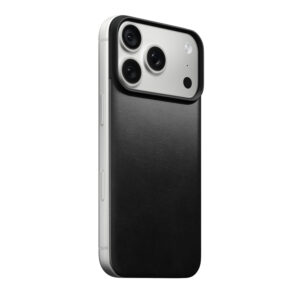 Nomad Magnetic Leather Back, juodas (Horween), Magsafe - iPhone 18 Pro/17 Pro - Image 4