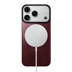 Nomad Magnetic Leather Back, bordo (Horween), Magsafe – iPhone 18 Pro/17 Pro - Image 3