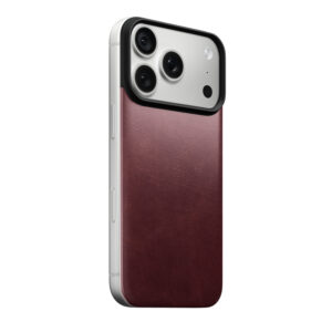 Nomad Magnetic Leather Back, bordo (Horween), Magsafe – iPhone 18 Pro/17 Pro - Image 4