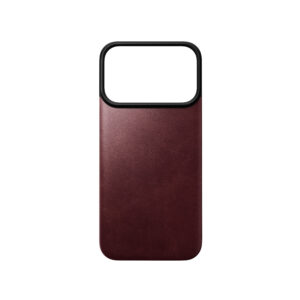 Nomad Magnetic Leather Back, bordo (Horween), Magsafe – iPhone 18 Pro/17 Pro - Image 5
