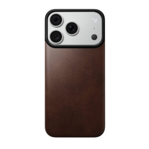Nomad Magnetic odinis galinis dangtelis, rustic brown (Horween), Magsafe - iPhone 18 Pro/17 Pro