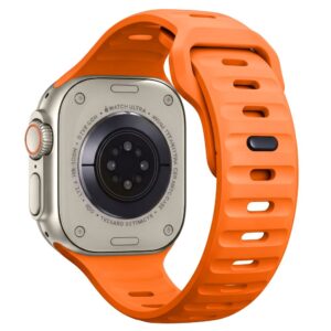 Tech-Protect SILICONE LINE WATCH 8 / 9 / 10 / 11 / 12 / SE / ULTRA (44 / 45 / 46 / 49 MM) ORANŽINIS - Image 9