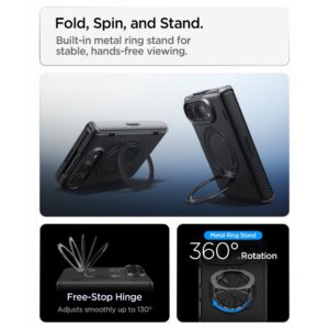 Spigen SLIM ARMOR PRO S MagSafe iPhone DUO JUODAS - Image 11