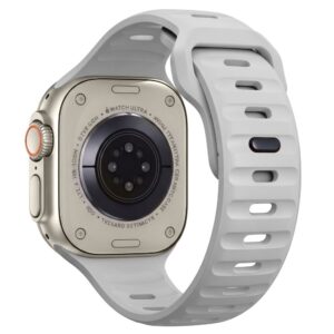 Tech-Protect SILICONE LINE WATCH 8 / 9 / 10 / 11 / 12 / SE / ULTRA (44 / 45 / 46 / 49 MM) LUNAR GREY - Image 9
