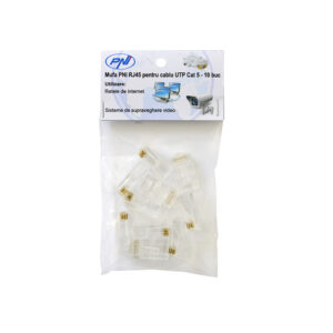 PNJ RJ45 kištukas UTP Cat5 kabeliui, 10 vnt. rinkinys - Image 5