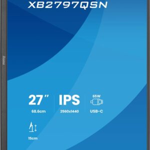 iiyama ProLite XB2797QSN-B1 kompiuterio monitorius 68,6 cm (27") 2560 x 1440 pikseliai Quad HD LCD Juoda - Image 3