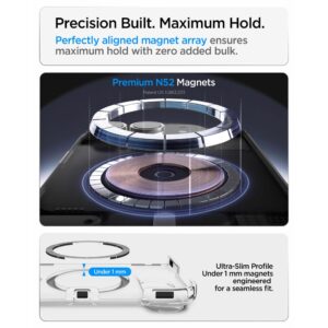 Spigen ULTRA HYBRID PRO MagSafe iPhone DĖKLAS SKAIDRUS/BALTAS - Image 11