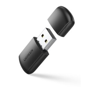 Ugreen dviejų dažnių išorinis USB tinklo adapteris – WiFi 11ac AC650 juodas (CM448) - Image 1