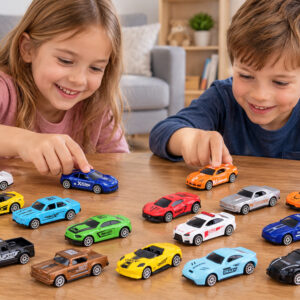 Lietų žaislinių automobilių rinkinys, 16 metalinių automobilių ZA3072 - Image 4