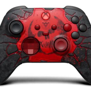 Microsoft XBOX Wireless Controller - Gears of War: E-Day Limited Edition Juoda, Raudona „Bluetooth“ Žaidimų pultelis Analoginis / skaitmeninis Xbox Series S, Xbox Series X, Android, PC, iOS