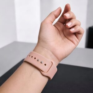 Tech-Protect SILIKONINIS DIRŽELIS WATCH 8 / 9 / 10 / 11 / 12 / SE / ULTRA (44 / 45 / 46 / 49 MM) DUSTY ROSE - Image 6