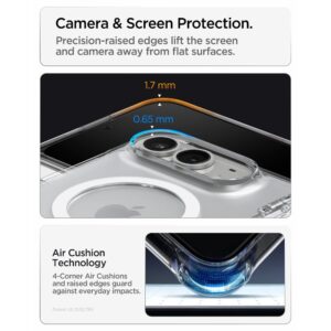 Spigen ULTRA HYBRID PRO MagSafe iPhone DĖKLAS SKAIDRUS/BALTAS - Image 13