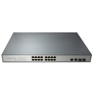 POE komutatorius PNI SWPOE16 su 16 10/100Mbps prievadų ir 2 10/100/1000Mbps prievadais