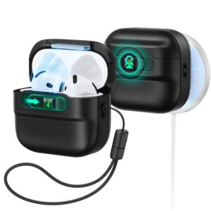 ESR PULSE HALOLOCK MAGSAFE DĖKLAS AIRPODS 4 / 5 JUODAS