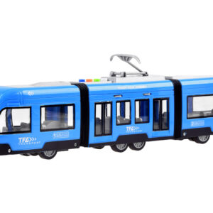 Lankstus mėlynas TRAM šviesos ir garso efektų žaislas ZA3834 - Image 2