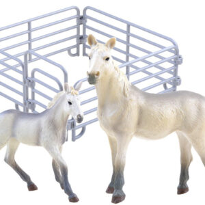 ANIMALS FARM SERIES figūrėlių rinkinys „Arklys ir kumeliukas“ HORSES COLLECTION ZA3391 - Image 2
