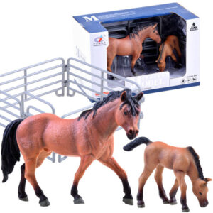 ANIMALS FARM SERIES figūrėlių rinkinys „Arklys ir kumeliukas“ HORSES COLLECTION ZA3391