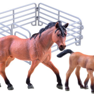 ANIMALS FARM SERIES figūrėlių rinkinys „Arklys ir kumeliukas“ HORSES COLLECTION ZA3391 - Image 5