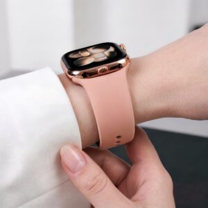 Tech-Protect SILIKONINIS DIRŽELIS WATCH 8 / 9 / 10 / 11 / 12 / SE / ULTRA (44 / 45 / 46 / 49 MM) DUSTY ROSE - Image 9