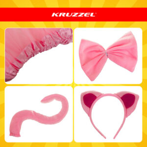 Kačiuko kostiumas - rožinis, 4 dalių, Kruzzel 26517 - Image 6
