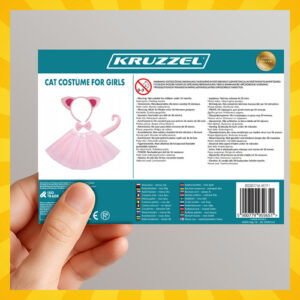 Kačiuko kostiumas - rožinis, 4 dalių, Kruzzel 26517 - Image 4