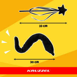 7 dalių katės kostiumas - juodas Kruzzel 26745 - Image 2