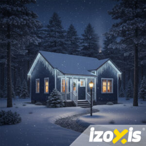 Lauko šviestuvai 300LED 15m šaltai balta spalva Izoxis 26711 - Image 4