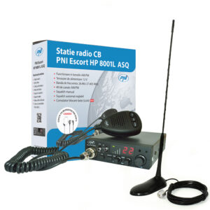 Rinkinys CB PNI ESCORT HP 8001L ASQ + laisvų rankų įranga HS81L + magnetinė antena CB PNI Extra 45 - Image 5