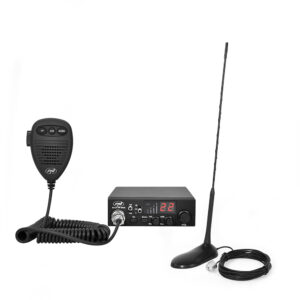CB radijo stotelė PNI ESCORT 8000L ASQ + CB antena PNI Extra 45 su magnetu