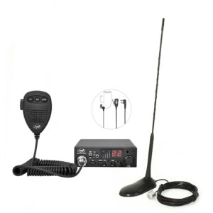 Rinkinys CB PNI ESCORT HP 8001L ASQ + laisvų rankų įranga HS81L + magnetinė antena CB PNI Extra 45 - Image 6