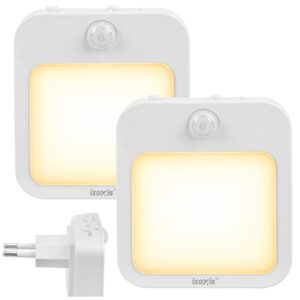 LED naktinė lempa su judesio jutikliu - 2 vnt. Izoxis