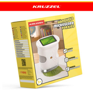 Kruzzel baltas kišeninis edukacinis mikroskopas - Image 2