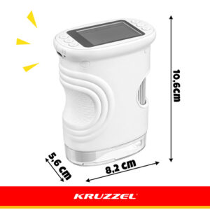 Kruzzel baltas kišeninis edukacinis mikroskopas - Image 3