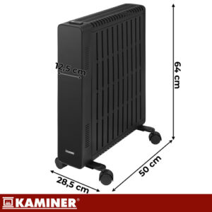Kaminer Arvell juodo aliejaus elektrinis radiatorius - Image 3