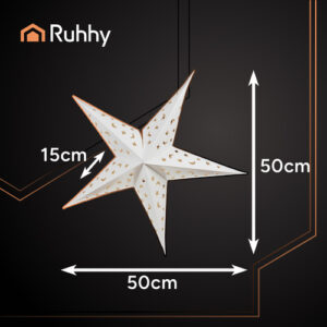 3D LED žvaigždė - 60 cm Ruhhy - Image 3