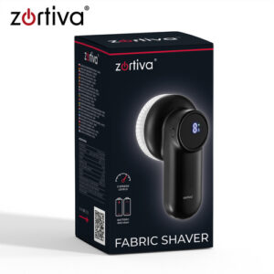 „Zortiva“ belaidis drabužių skustuvas – juodas - Image 2
