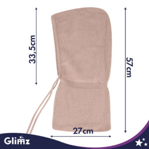 Žieminis šalikas - smėlio spalvos Glimz - Image 3